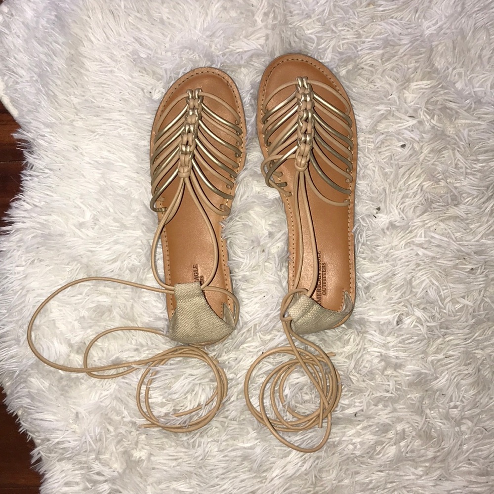 American eagle lace up sandals